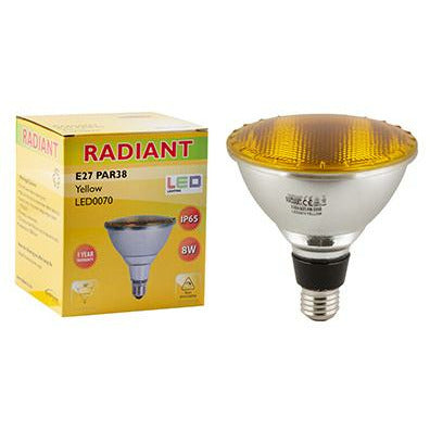 Radiant PAR38 LED 8W Yellow