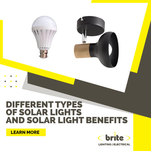 Different types of solar lights and solar light benefits