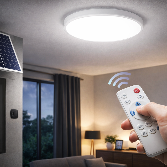 Upgrade Your Lighting with Remote-controlled LED Solar Ceiling Lights