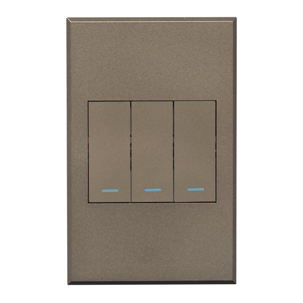 Veti 3 Light Switch 3Lever 2W 2x4 Bronze