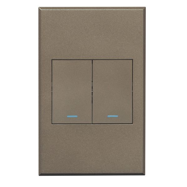 Veti 3 Light Switch 2Lever 2W 2x4 Bronze