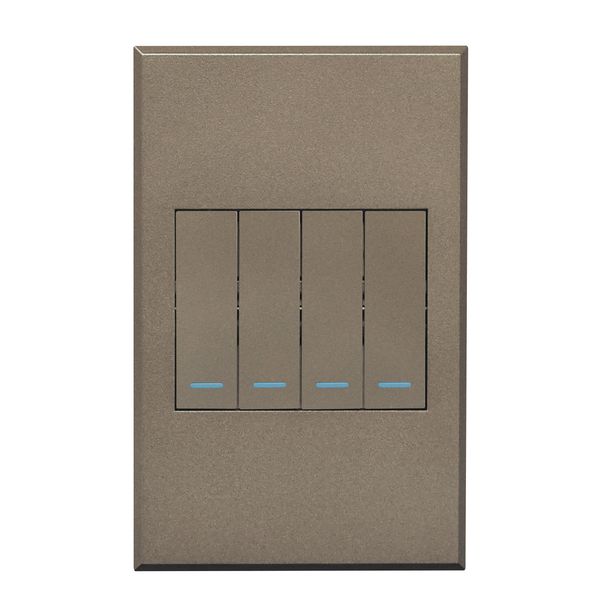 Veti 3 Light Switch 4Lever 2W 2x4 Bronze