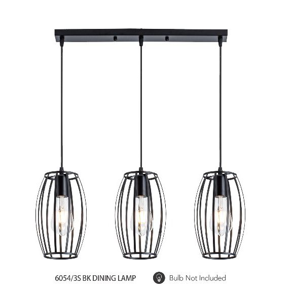 HT Pendant Dining Light Black 7769/3.