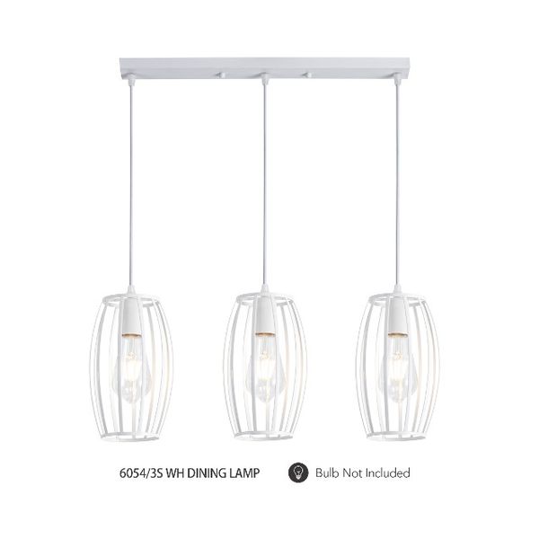 HT Pendant Dining Light White 7769/3.