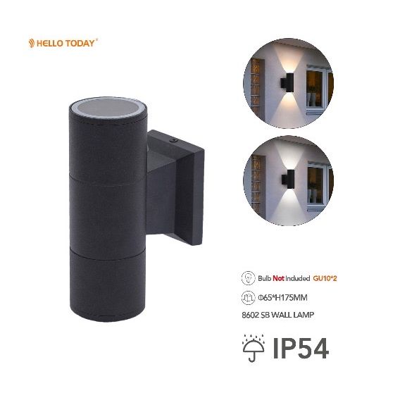 HT Wall Light Up/Down Facing Black