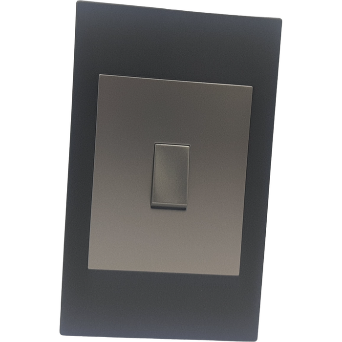 Redisson 1 Lever Wall Switch Silver Grey