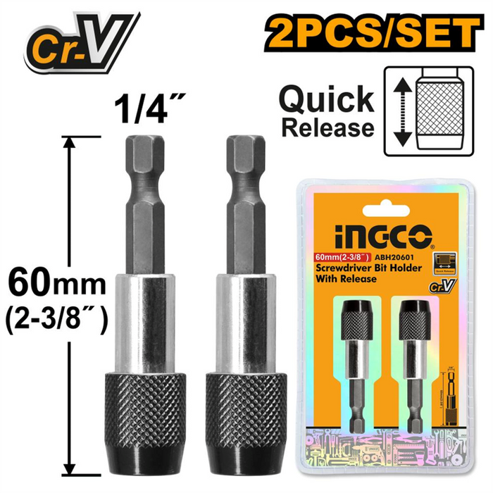 Screwdriver Bit Holder 2Pcs 60mm