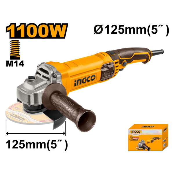 Ingco Angle Grinder 220V 1100W 125mm For Sale | Brite Lighting