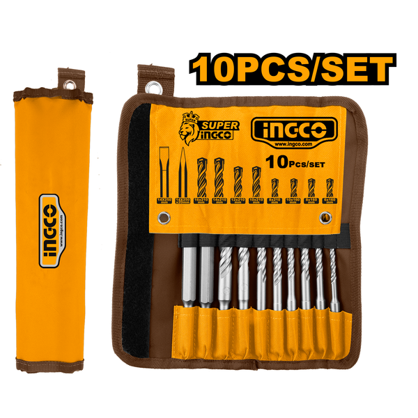 Ingco Hammer Drill Bits and Chisel Set