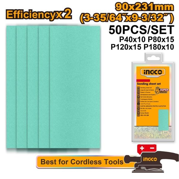 Ingco Sanding Sheet 90X231mm