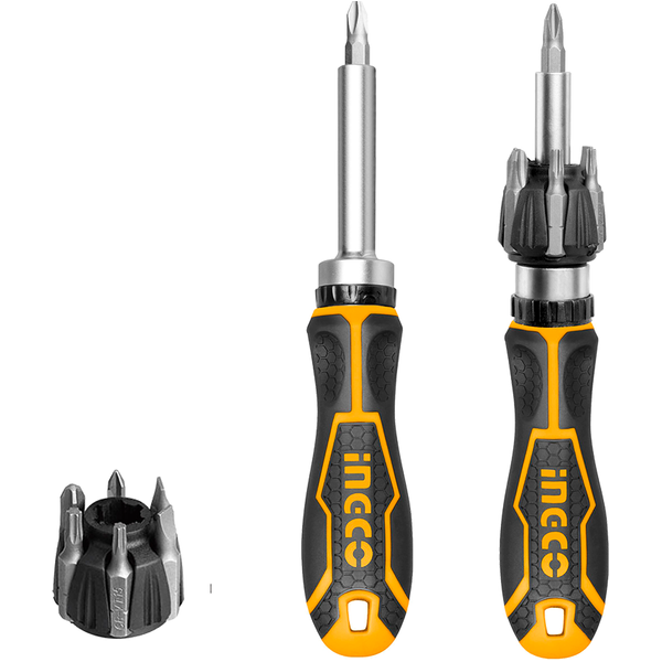 Screwdriver Ratchet Set Ingco - 8 Piece