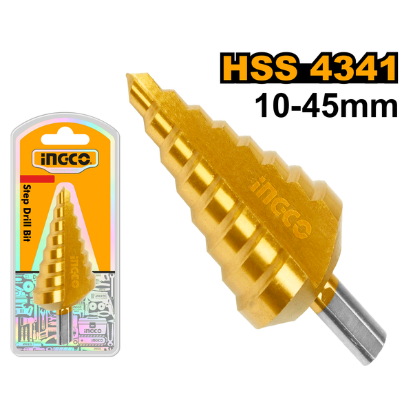 Ingco Step Drill Bit 10-45mm