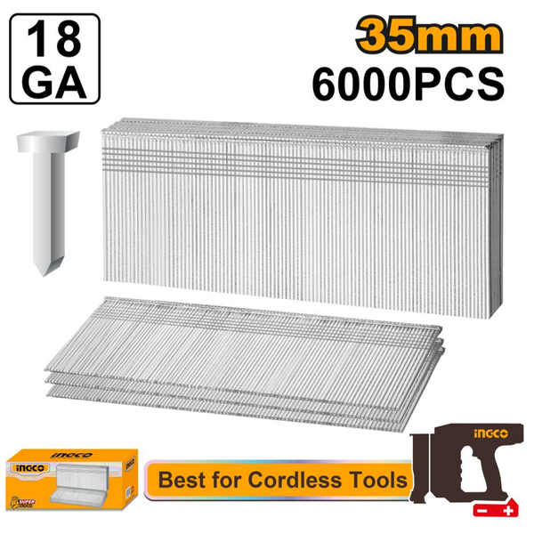Ingco Brad Nails 1.25x1x35mm 6000Pcs