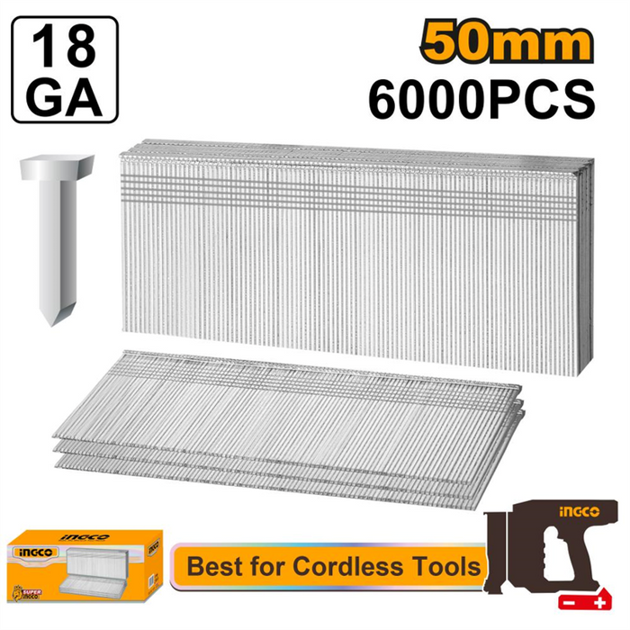 Ingco Brad Nails 1.25x1.50mm 6000 Pcs