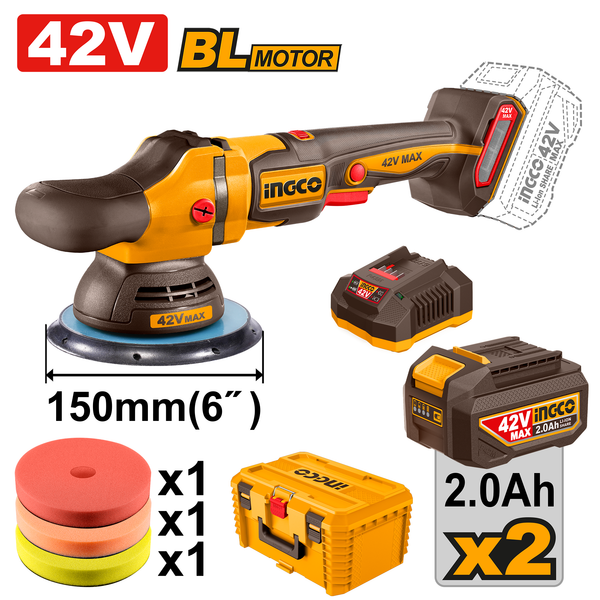 Ingco Polisher Kit 42V 150mm