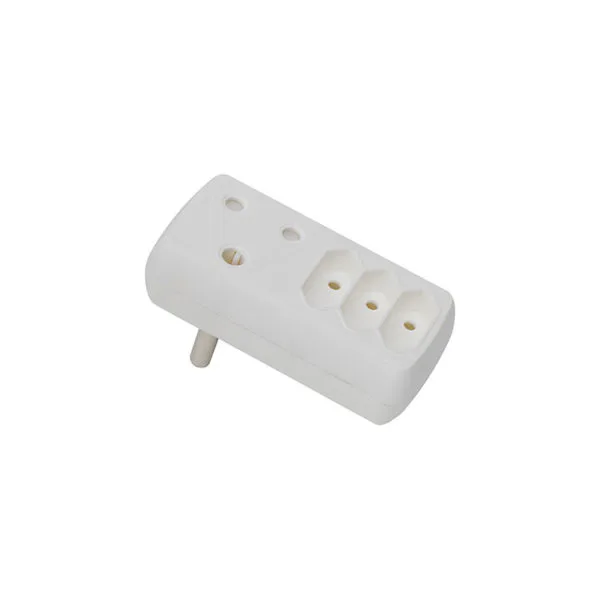 Ausma Adaptor 1x16A 3xEuro White