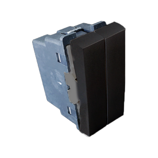 1Lever 1Way Split Module Black Matrix - Brite Lighting