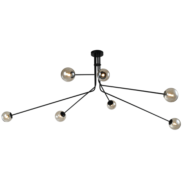 Brightstar Chandelier Amber Glass CH700