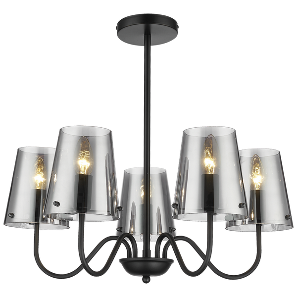 Brightstar Chandelier with S/Glass CH899