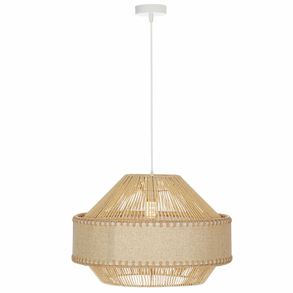 Brightstar Metal Rope Pendant Natural