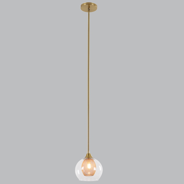 Brightstar Metal Pendant/Inner Gold Mesh