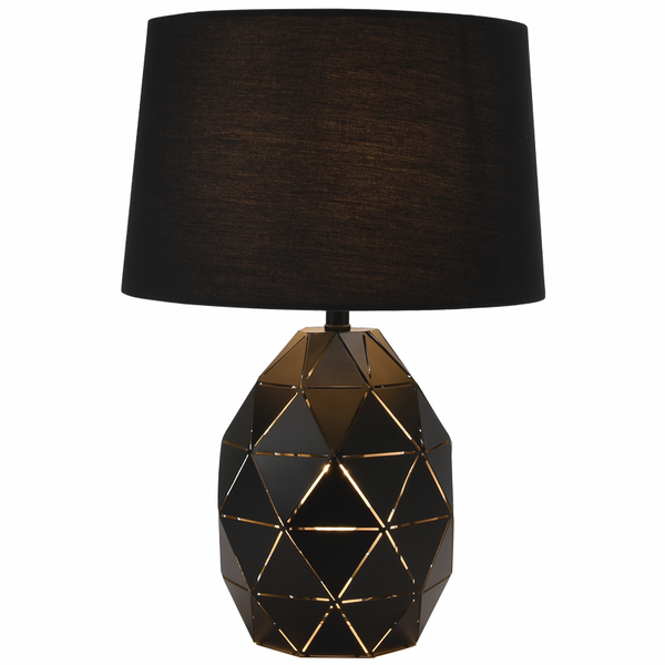 Brightstar Metal T/Lamp - Fabric Shade