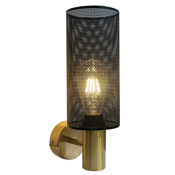 Brightstar Wall Light Black/Gold WB415