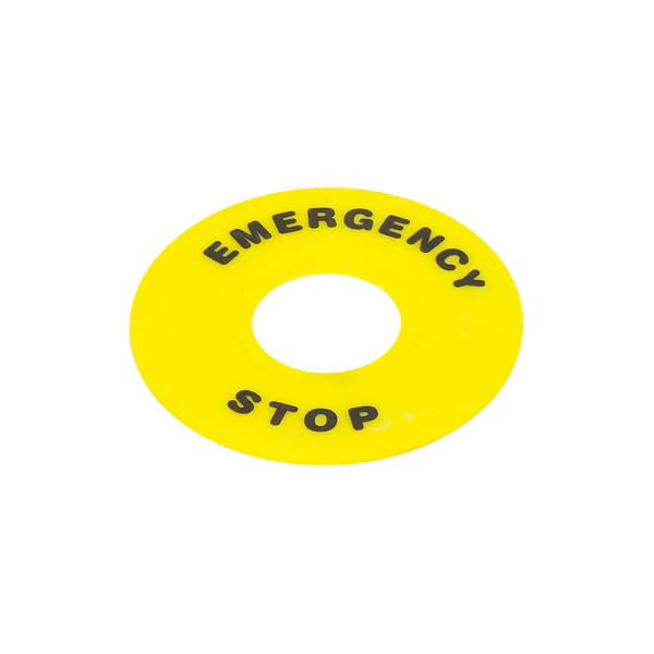 Chint Yellow Emergency Label 22mm IP65