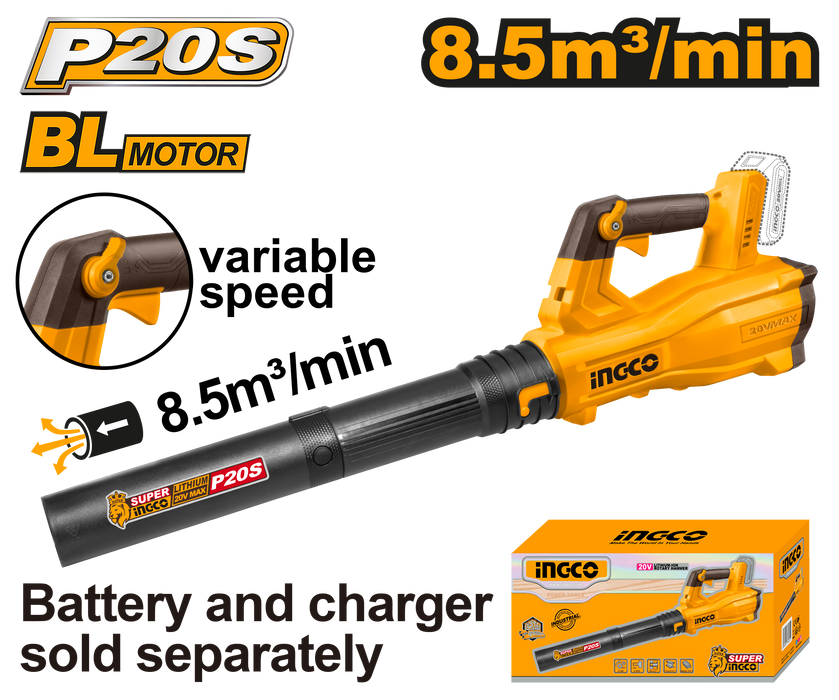 Ingco Large Blower Kit 20V 18-500 RPM