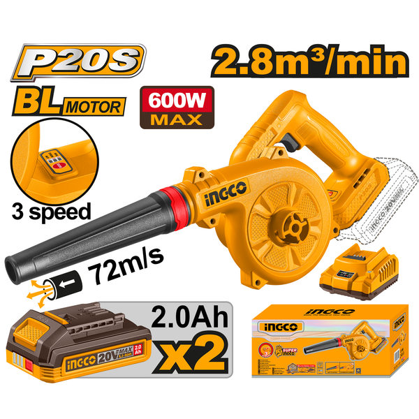 Ingco Mini 3 Speed 20V Blower