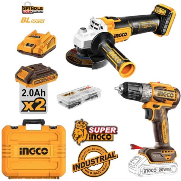 Cordless Drill 20V /Grinder Combo Set For Sale Brite Lighting