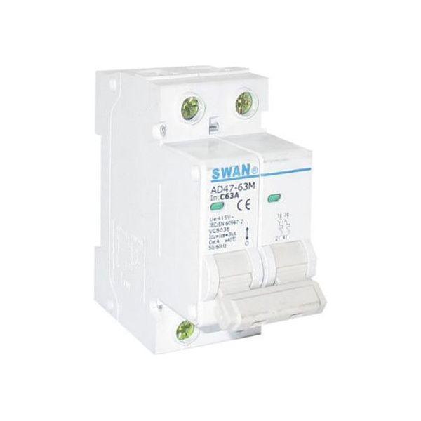 Circuit Breaker Din 2P 3KA 63A Swan