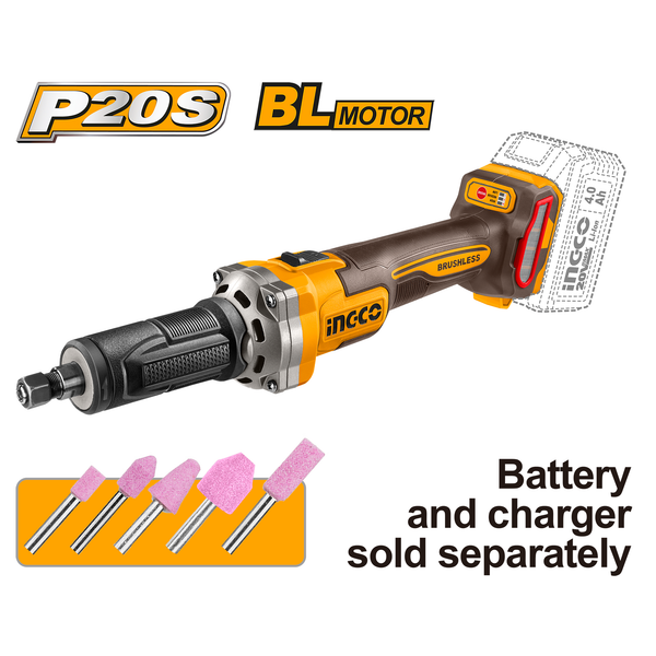 Ingco Brushless Grinder 20V 30000RPM