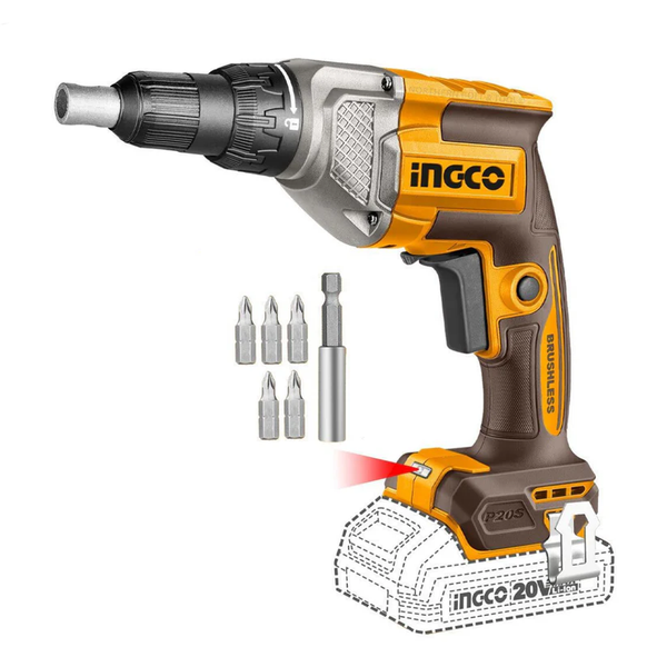 Ingco Cordless Drywall Screwdriver Brush
