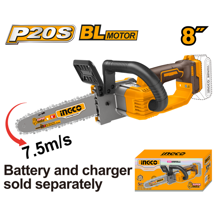 Ingco Chainsaw 20V 200mm 8 inch