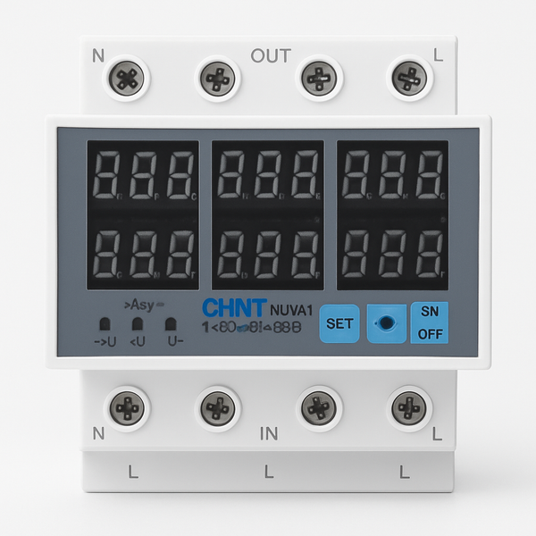 Chint OV/UV/OC Protector 1-63A 3P+N.