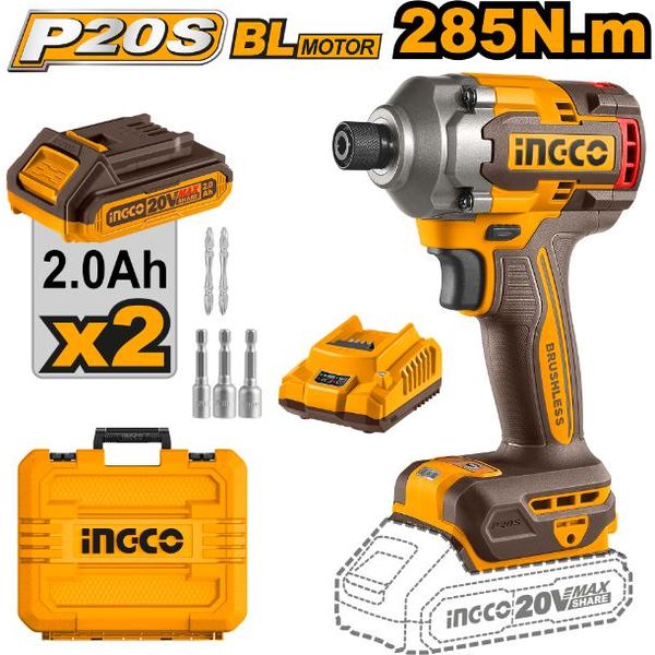 Ingco Lithium-Ion Impact Driver (20V)