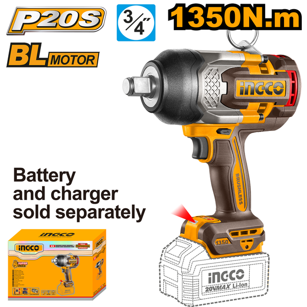 Ingco Impact Wrench 20V 1350NM