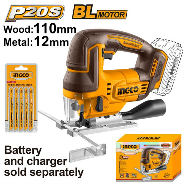 Ingco Jigsaw Incl 5 Blades 20V