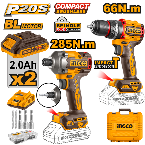 Ingco Drill /Driver Kit 20V