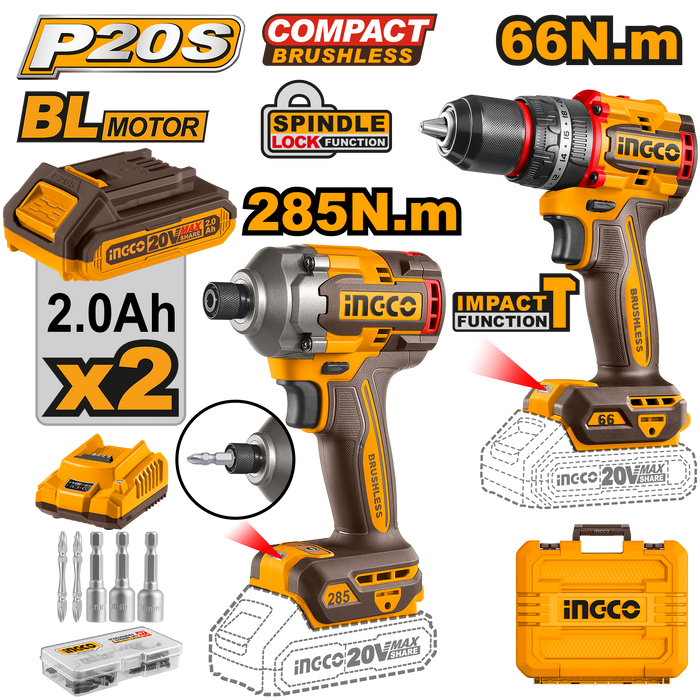 Ingco Drill /Driver Kit 20V