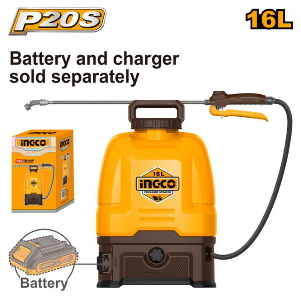 Ingco Lithium-Ion Backpack Sprayer 16L
