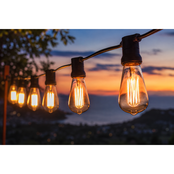 Vintage Outdoor Filament String Lights
