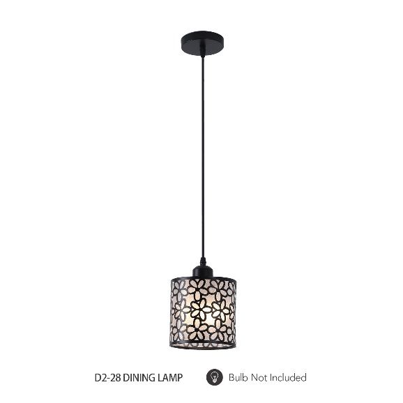 HT Led Dining Pendant Black D2-28
