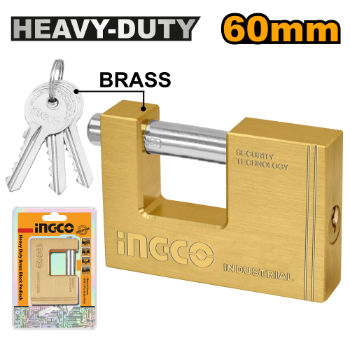 Ingco Heavy Duty Brass Block Padlock