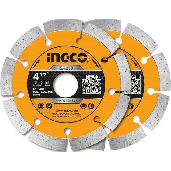 Cutting Discs 115mm Seg Wet/Dry 2pc