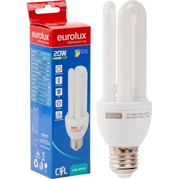 Light Bulb Energy Saving 3U 20W ES27..