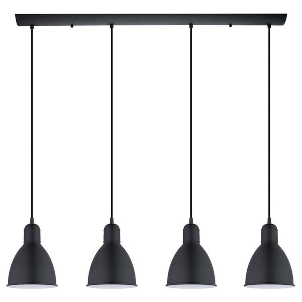 Brightstar 4 Light Priddy Black Pendant