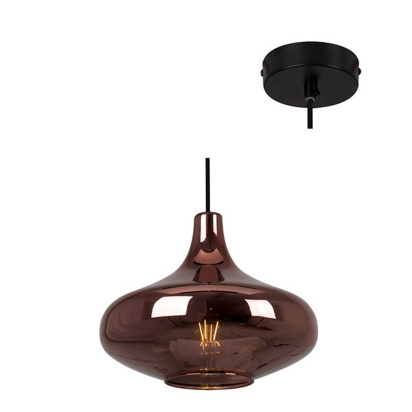 Larissa Pendant Transparent Copper 270mm