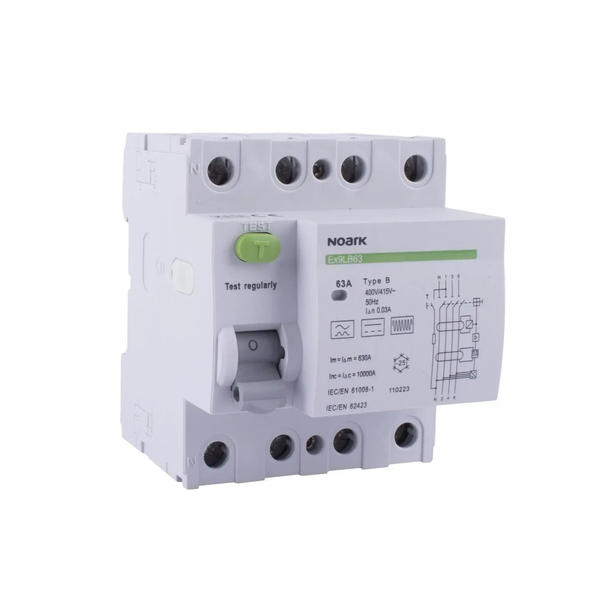 Chint E/Leakage Din 3P 63A NO O/L 10KA